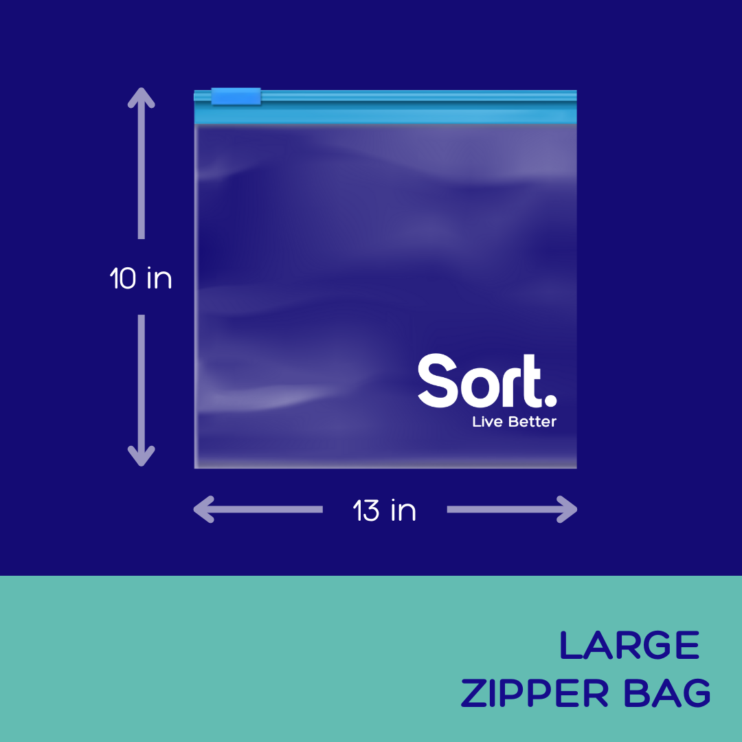 Sort Zipper Bags - Large