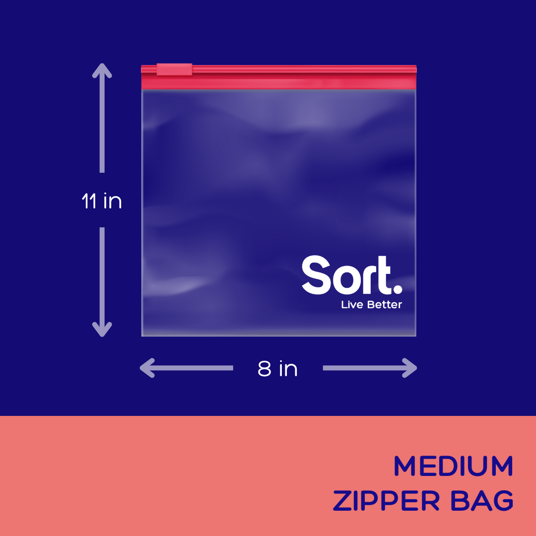 Sort Zipper Bags - Medium