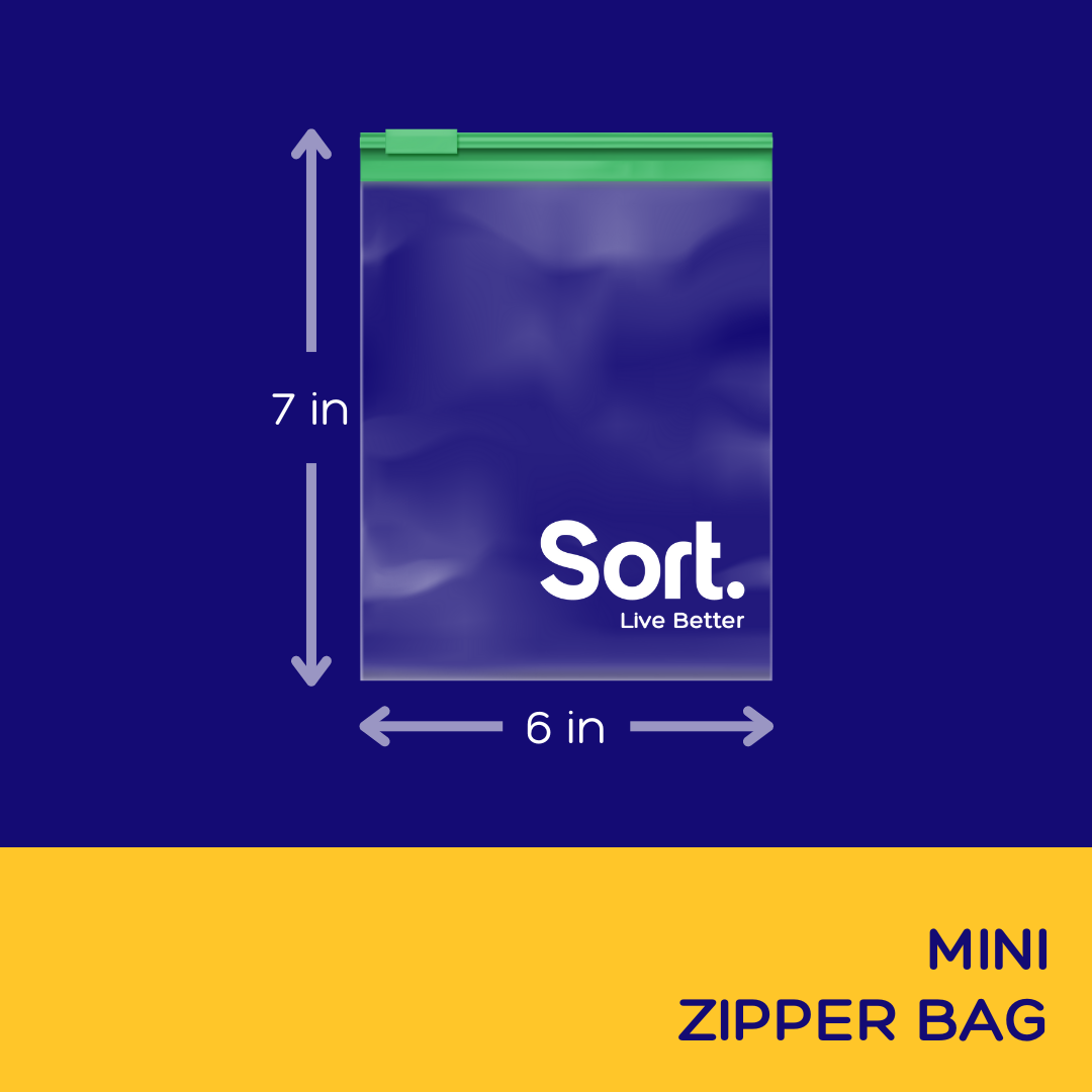 Sort Zipper Bags - Mini