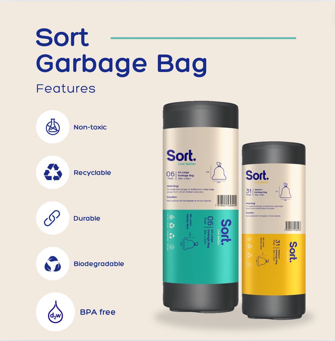 Sort Garbage Bags - Large